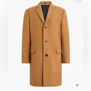 JCrew Men’s Camel Overcoat Size 44